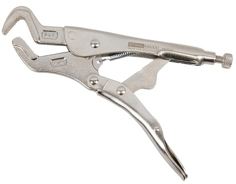 Stahlmaxx Gripzange Klauenform für Rundmaterial 3-60 mm | für Spurstange Bolzen Stangen für beschädigte Mutter