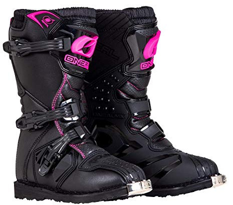 O'Neal 0325-703 - Stivale da bambina con logo (nero/rosa, taglia 3)