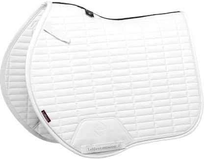 LeMieux Merino+ Sensitive EuroJump Square Lammfell Eurojump Sattelunterlage - Marineblau/Schwarz, Größe L