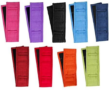 NETPROSHOP Longierpad Wildlederimitat mit Absorbierendem Gewebe Innen Pony oder Full, Groesse:Pony, Farbe:Lila