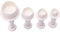 L-FENG-UK Round Fondant Cutters Set, Fondant Cutters Plunger for Cake Decorated, Biscuit Cookies Mold Cutter Plunger Fondant Sugar craft Icing Decorating (Pack of 4Pcs)