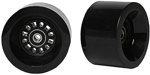 FREEDARE Longboard-Räder, 70 mm, 83A, mit Kugellager und Spacern, Skateboard-Räder, 4 Stück, schwarz, 83mm