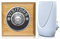 Byron 100m Wireless Period Plug-in Doorbell kit Push on Plinth (Honey Visitors Chrome)