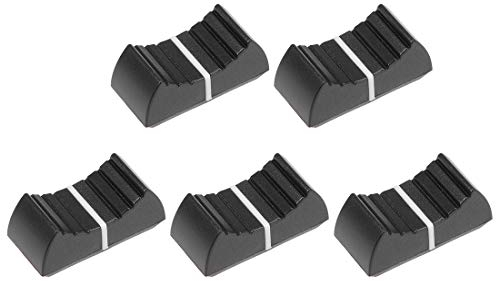 uxcell Potentiometer mit Schiebeknopf, Kunststoff, flach, a19052300ux1067, Black-5pcs
