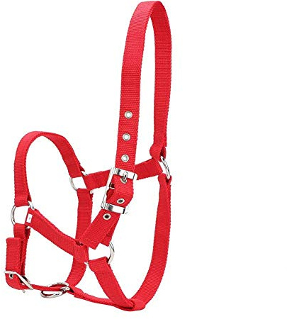 YOUTHINK Cabestro para Caballos, Brida Ajustable de Alta Densidad, Accesorios para Montar, Color Rojo, 6mm