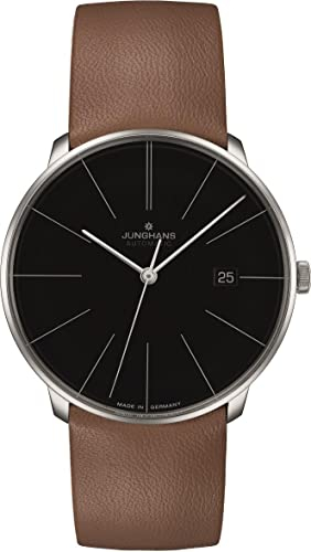 JUNGHANS Automatik Herrenuhr Meister Fein Braun/Schwarz 027/4154.00