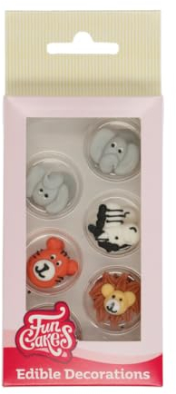 FunCakes Zucker Dekorationen Safaritiere Set/12