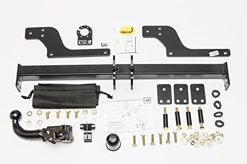 AUTO-HAK Gancio di traino completo estraibile orizzontale compatibile con Dacia Duster I 05.2010-10.2013 + universale kit elettrico 7 poli