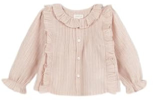 Gocco Chemisier à Rayures Rustica Blouse, Rose, 12-18 Mois Bébé Fille