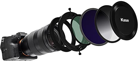 Kase Wolverine 82 mm Master IV Kit M4 magnetisches, stoßfestes gehärtetes optisches Glas, 3 Filter-Set, inkl. 95 mm verstellbar, weiches Grad 82