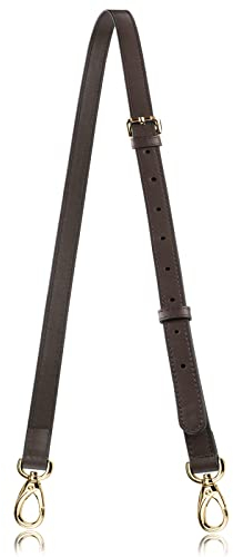 Allzedream Ersatz-Handtaschenriemen aus echtem Leder, lang, verstellbar, dark coffee, M, Modern