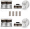 YuanYong 4Pcs 39x24mm Lautsprecher Isolationsfüße HiFi Lautsprecher Spikes Pads Isolationsfüße Subwoofer Spikes Audio Verstärkerfüße für High-End-Lautsprecher CD/DVD Player Durchmesser(Silber)