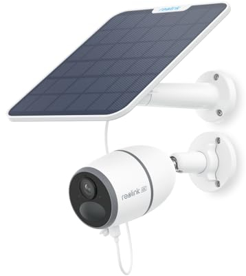 Reolink 4K 4G LTE Überwachungskamera mit SIM Karte, 8MP Solar Kamera Outdoor ohne WLAN, Person/Auto/Haustiererkennung, PIR Bewegungsmelder, IR-Nachtsicht, microSD-Kartenslot, Go Ultra+6W Solarpanel