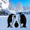 Décoration de Jardin Pingouins 3pcs,Pingouins Yard Art Jardin Statues Métalliques Déco,pour Cour de Patio pelouse Porche Cour décor de Jardin Ornements de pelouse.