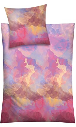 Kleine Wolke Solero Bettwäsche, Baumwolle, Multicolor, 155x220 cm (80x80 cm)