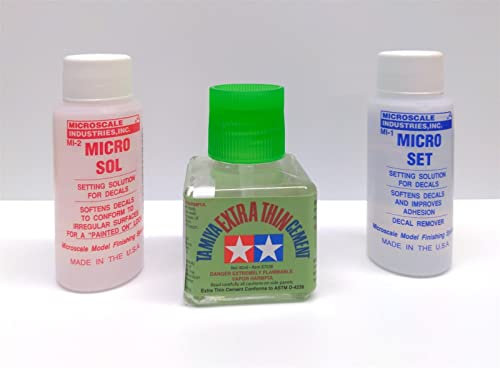Bundle: Microscale Micro Sol and Micro Set and Tamiya Extra Thin