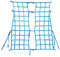 Lasiprofi Rückhaltenetz 25 mm für Kleintransporter Sprinter Transporter 1775x1650x1950 mm, blau Ladungssicherung für Paketdienst