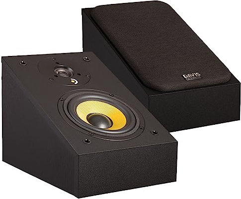 Davis Acoustics Ariane A Noir (Black) - Paire d'enceintes Atmos 2 Voies/2 Haut-parleurs
