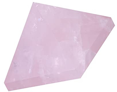 Miokycl 1 x Kristall-Rosenquarz-Pyramide, Schnitzfiguren, Heimdekoration, Einrichtungsartikel