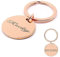 Tiermarke mit Gravur - Personalisiert mit Name - Namensschild für Halsband - Anhänger Marke für Hunde und Katzen - Dog Cat Tag (Rosé, Ø 30mm)