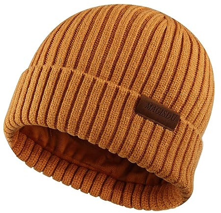 MAGISDU Wintermütze Jungen Mädchen Merino Mütze Kinder Baby Wollmütze Kleinkind Strickmütze Beanie Mit Fleece Lined Thermo Gefüttert Warm Wolle Winter Kint Hat