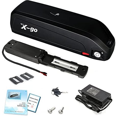 X-go E-Bike 48V 15Ah 5Pin Eblike Akku mit 54V Ladegerät für 1000W 750W 500W 250W Für Fahrrad Motor, Hailong 3 Lithium Liion Akku