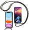 Handykette Hülle für Huawei P30 Pro 6,47 Necklace Handyhülle, Umhängeband Handykordel Schutzhülle, Weich Schultergurt Silikonhülle, TPU Cover mit Stitch Niedliches Cartoon-Muster,Cute