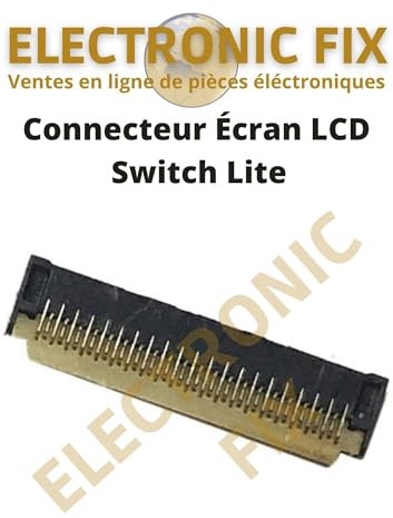 ELECTRONICFIX Connecteur FPC, Écran LCD, Prise 41 Broches de Remplacement pour Nintendo Switch Lite