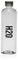 VERSA Borraccia Contemporary Style H2O, Misure (H x L x L) 29 x 9 x 9 cm, Acciaio, Polistirolo, Nero