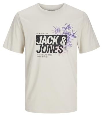 JACK & JONES Herren Shirt Kurzarmshirt T-Shirt JJJAXON Tee SS Crew Neck LN