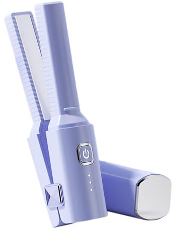 plancha alisadora, planchas pequeñas para cabello corto - Plancha de con diseño de lápiz labial,Calentamiento pequeño y rápido, plancha anti-escaldaduras para flequillo, hombres, cabello corto, t