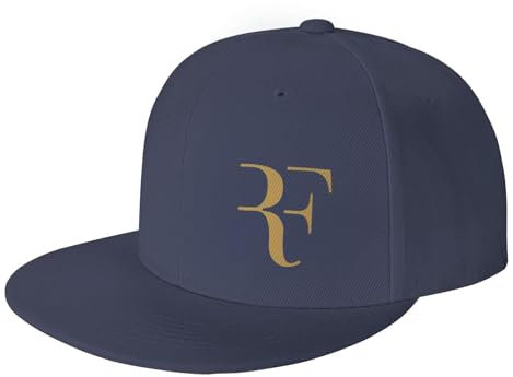 Roger Federer Logo Unisex Fashion Cool Adjustable Snapback Baseball Cap Hat One Size Navy