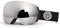 COPOZZ H2 Skibrille, Hyperbolische OTG-Schneebrille, Antibeschlag- und UV-Schutz, Austauschbare Linse, Snowboardbrille für Erwachsene Herren Damen–Schwarzer Rahmen, Silberne Linse (VLT 8,8%)