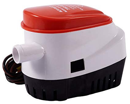 Tynmoel Automatique 12V Pompe de Cale 750Gph avec Interrupteur à Flotteur Interne Bateau de l'eau Automatique Submersible Pompe Automatique avec Interrupteur à Flotteur Marine/Bait Tank