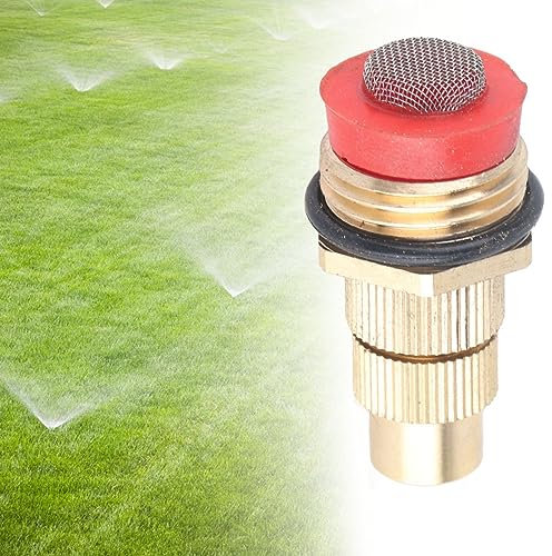 Boquilla de Riego por Niebla de 360 Grados, Rociador de Cobre con Gotas Ajustables para Jardín, Césped, Villa, Riego Industrial y Refrigeración de Techos