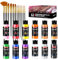 Fantastory Acrylfarben Set Metallic,12x60 ml, irideszent;gute Deckkraft,lichtbeständig,wasserfest, für Leinwand,Modelle,Holz,Keramik,Glas;für Anfänger,Hobbykünstler