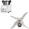 EIMSOAH Edelstahl-Mixmesser 4-Blatt-Mixmesser 12 Zähne rostfrei für SKMK1200A1 SKMK1200B2