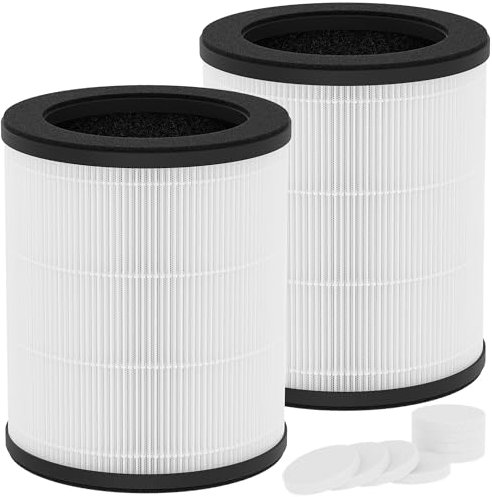 GoKBNY 2-Pack B-D03 Replacement Filter Compatible with MOO-KA B-D03 Purifier, 3-in-1 True H13 HEPA Air Filter, with Aromatherapy Tablets