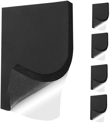 Hojas de espuma autoadhesivas, 150 mm de ancho x 20 mm de alto x 0,15 m de largo, láminas de neopreno de espuma de celda cerrada, burlete para proteger muebles, antideslizante, relleno de huecos