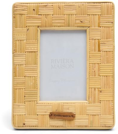 Riviera Maison Rustic Rattan Alesso Photo Frame 13x18 - Rattan, Glas