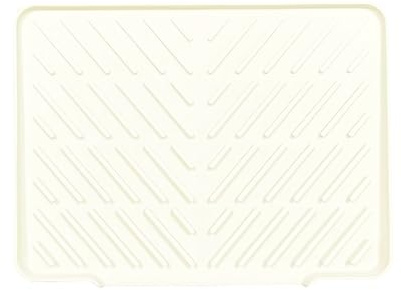ROSSRORE Silicone Draining Board Mats with Slope & Drainage Design - Heat Resistant Non-Slip Drying Rack for Sink Drainer, Faucet Splash Guard & Drainage Mat