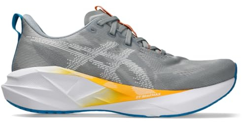 ASICS Men's NOVABLAST 5 Running Shoes, Gravel/White, 14 UK