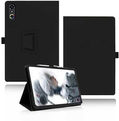 Case for REDMAGIC Astra Gaming Tablet 9.06 Inch, yystao PU leather Protective Cover Compatible with REDMAGIC Tablet Astra Gaming 9.06 inch - Hand-strap design, Black