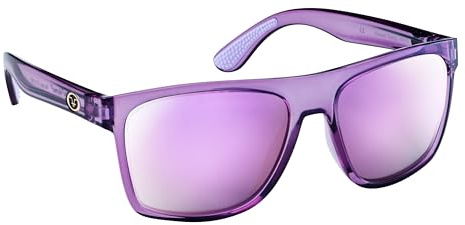 Flying Fisherman Morada Lunettes de soleil polarisées flottantes | Monture légère et insubmersible pour la pêche, le bateau et les sports de plein air, Monture bleu marine mate/verres miroirs bleus