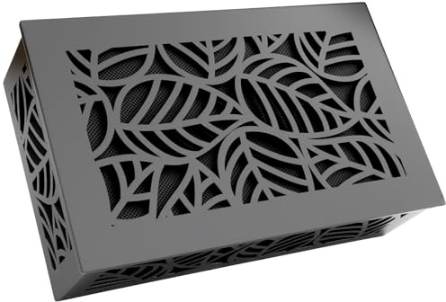 Modern Wooden Doorbell Chime Cover Box, Weather Protection Decorative Sleek Wall-Mounted Cover Plate for Chimes Indoor Outdoor Use Home Upgrades Replacement, 9.06 x 5.31 x 2.56 Inch, Style 3 Black