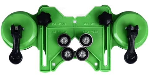 Tile Hole Saw Guide Adjustable, Dual Suction Cup Vacuum Drill Locator Jig Centering Holder for Ceramic Porcelain Glass Tile Plastic 1 Pack | Suction Cup Vacuum Base, Stable Centering for Glass Tile, Ergonomic Compact Plastic Jig, Bathroom Kitchen Renovation