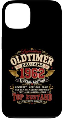 Hülle für iPhone 13 64. Geburtstag Geschenk Mann Oldtimer Jahrgang 1962 lustiges
