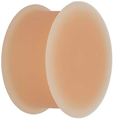 Treuheld® | 10mm Hider Plug/Flesh Tunnel Retainer | Hautfarben | Silikon | Das Original | Hochwertig & Hautfreundlich