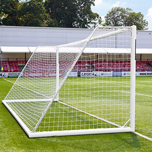 FORZA Alu110 freistehendes Fußballtor (Wählen Sie Ihre Größe aus – 3,7m x 1,2m bis zu 7,3m 2,4m) Bringen Sie EIN professioneller Touch an Ihr Fußballtraining und Matchday (7,3m x 2,4m)