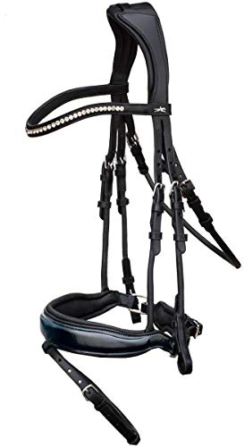 Schockemöhle Malibu Trense anatomisch ohne Zügel Größe: VB Farbe: Black/Lack/Silber